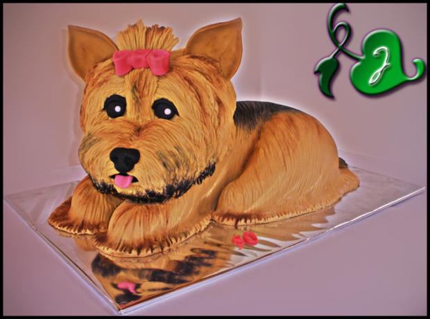 Psík - taký krížený Yorkshir :), torta, Torty so zvieratkami Psík - taký krížený Yorkshir :), torta, Torty so zvieratkami, Skvelé torty, 1