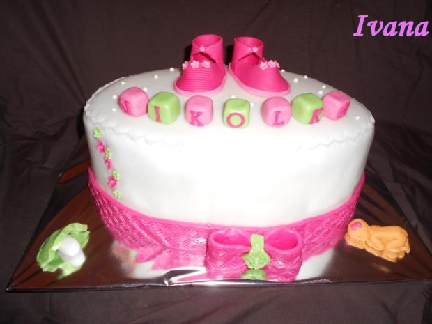 Krstinová - Nikolka, torta, Torty na cirkevné sviatky Krstinová - Nikolka, torta, Torty na cirkevné sviatky, Ivana111111, 1