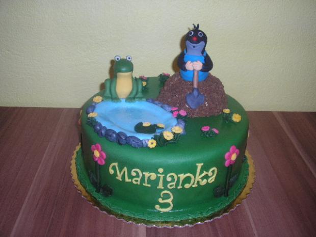 Krtko a žabka, torta, Rozprávkové torty Krtko a žabka, torta, Rozprávkové torty, Denideni, 1