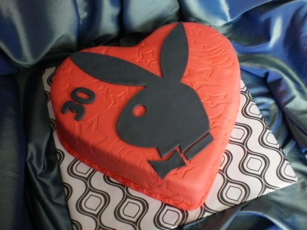 Srdiečko Playboy, torta, Narodeninové torty, Ildi B., 1