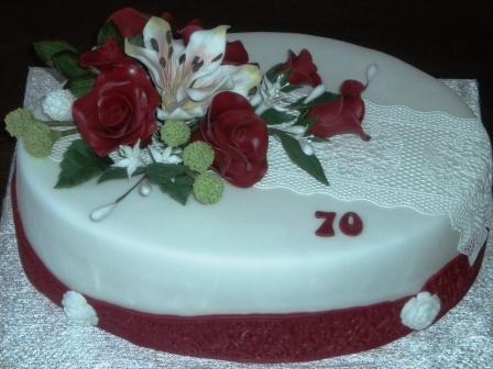 Ovál na 70-ku, torta, Narodeninové torty Ovál na 70-ku, torta, Narodeninové torty, katka-m, 1