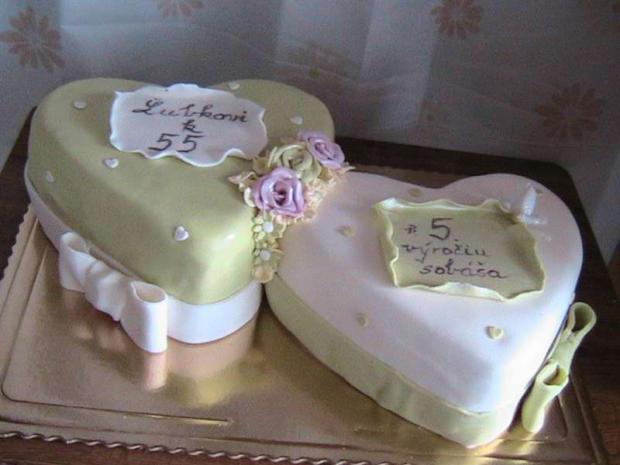 dvojsrdce na dvojitú oslavu, torta dvojsrdce na dvojitú oslavu, torta, andrea.d, 1