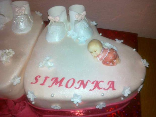 pre Simonku, torta, Torty na krstiny pre Simonku, torta, Torty na krstiny, tretinka, 1