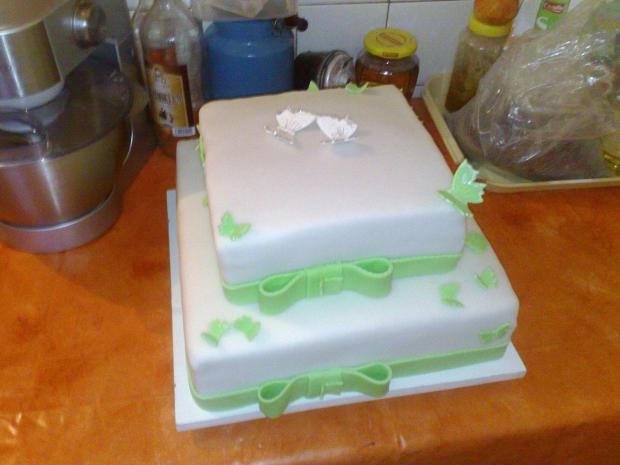 svadobná s motýlikmi, torta, Svadobné torty, tatianatn, 1