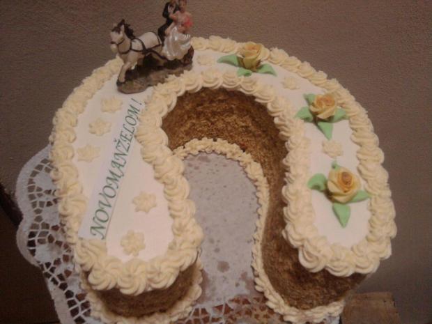 podkova, torta, Svadobné torty podkova, torta, Svadobné torty, anuci74, 1