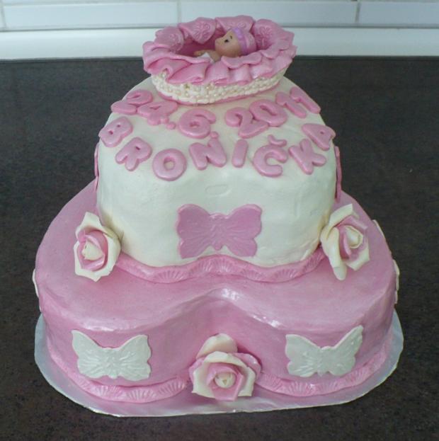 na krstiny, torta, Torty na krstiny, tortyjana, 1