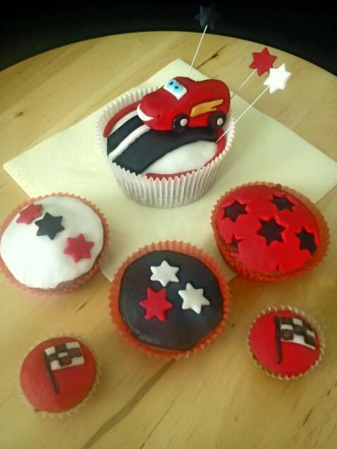 Muffiny Mc Queen, torta, Torty autíčka, vláčiky, Lenkavisna, 1
