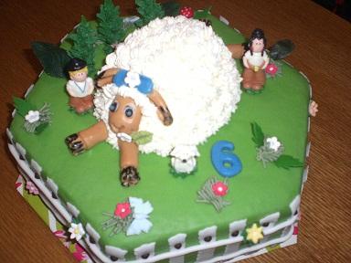 kubko a maťko na paši, torta, Rozprávkové torty, Ivka29, 1