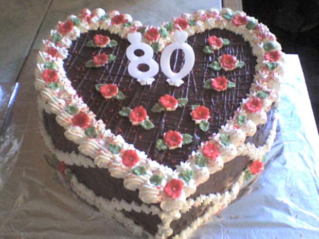 80-tka, torta, Narodeninové torty, torty, 1