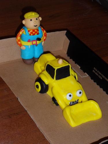 Bob staviteľ a Hugo nezbeda, torta, Ozdoby na torty Bob staviteľ a Hugo nezbeda, torta, Ozdoby na torty, Julka2119, 1