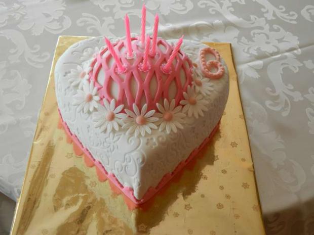 Narodeninové srdiečko pre vnučku, torta, Ostané torty pre deti Narodeninové srdiečko pre vnučku, torta, Ostané torty pre deti, mana1, 1