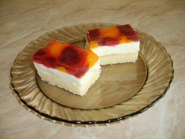 Tvarohovo - ovocné rezy, torta, Zákusky Tvarohovo - ovocné rezy, torta, Zákusky, gabikanav, 1