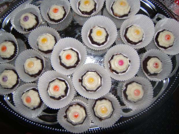 dvojfarebne cukríky, torta, Zákusky, jjanska, 1