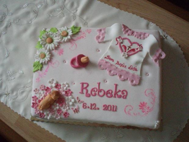 Krstinová č. 1 , torta, Torty na krstiny Krstinová č. 1 , torta, Torty na krstiny, Ivet, 1