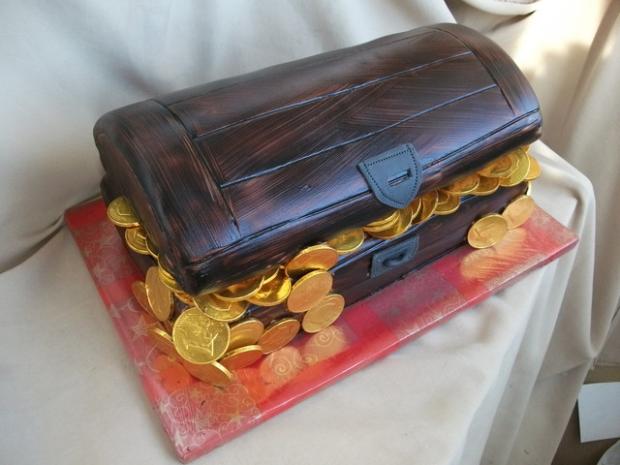 truhlica plna penazí, torta truhlica plna penazí, torta, Alenik, 1