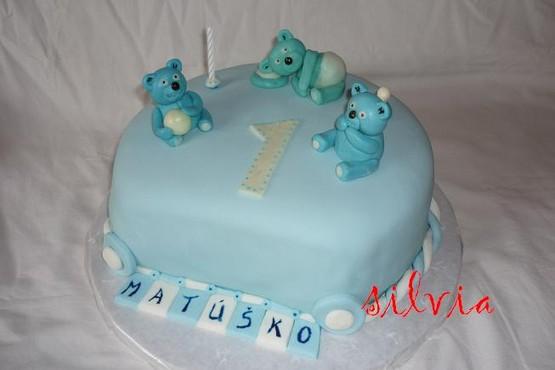 K 1. rôčku s macíkmi, torta, Torty so zvieratkami K 1. rôčku s macíkmi, torta, Torty so zvieratkami, silviar, 1