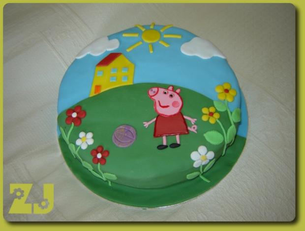 Peppa pig, torta, Rozprávkové torty Peppa pig, torta, Rozprávkové torty, kovka, 1