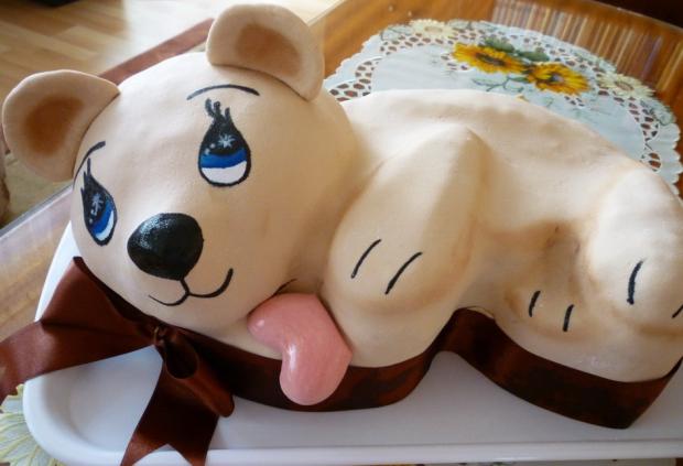 macko na svadbu, torta macko na svadbu, torta, Kaga, 1