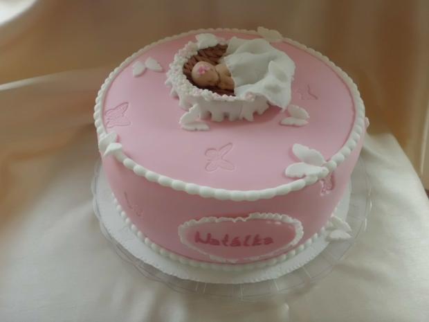 v košiku, torta, Torty na krstiny, Grzka, 1