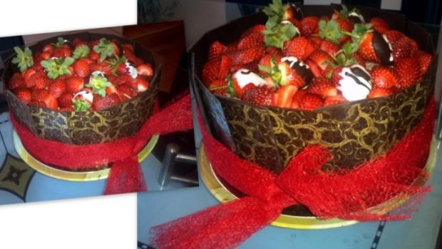 Jahodova s chokotransferom, torta, Čokoládové torty Jahodova s chokotransferom, torta, Čokoládové torty, lucka.plk, 1