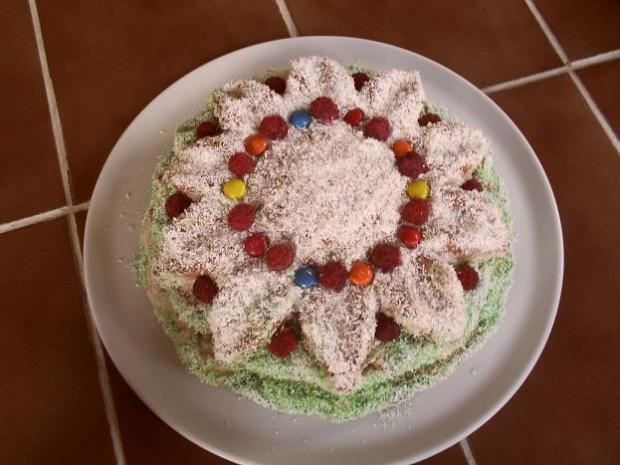 Slnecnica s lentilkami, torta, Ostané torty pre deti, formy-na-pecenie, 1