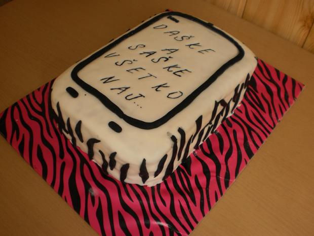 Dotykový mobil, torta, Narodeninové torty Dotykový mobil, torta, Narodeninové torty, sylvia75, 1