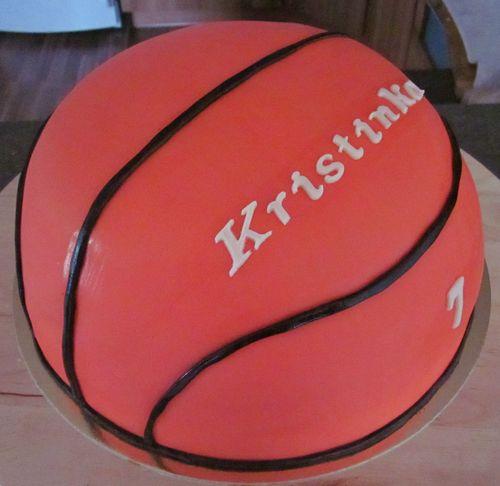 Basketbalová lopta, torta, Narodeninové torty, zdenka z hôrky, 1