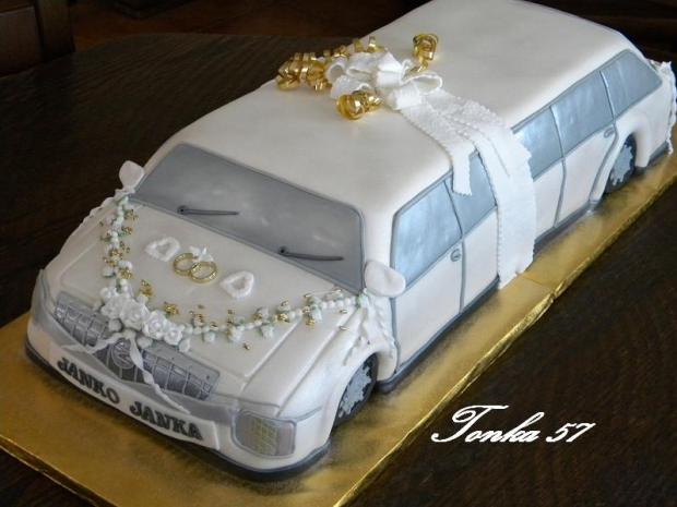 Svadobná limuzína, torta, Svadobné torty Svadobná limuzína, torta, Svadobné torty, Tonka 57, 1