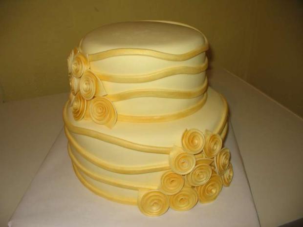 Svadobná zlatá, torta, Svadobné torty Svadobná zlatá, torta, Svadobné torty, DášaL, 1