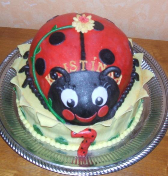 lienka, torta, Torty so zvieratkami, bellajani, 1