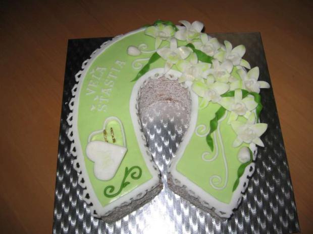 Podkova zelenkavá, torta, Svadobné torty Podkova zelenkavá, torta, Svadobné torty, Lubka212, 1