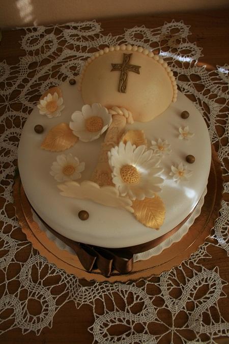 na prve svate prijimanie, torta, Torty na cirkevné sviatky na prve svate prijimanie, torta, Torty na cirkevné sviatky, lenkabel, 1