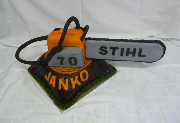 Motorová píla, torta, Narodeninové torty, matulko74, 1