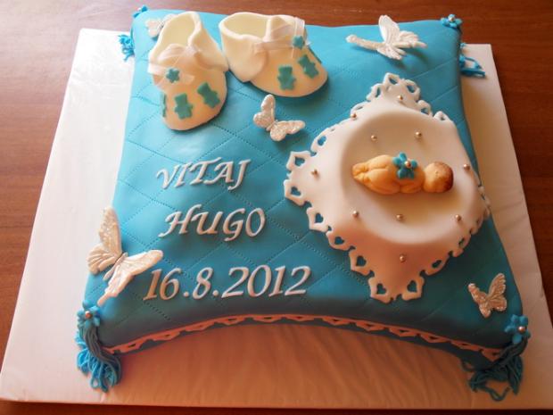 krstinový vankúšik č.4, torta, Torty na krstiny, Julka2119, 1