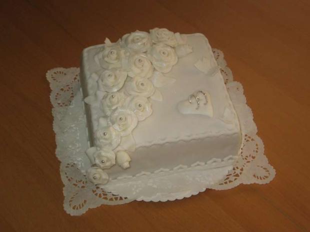 Svadobná - malá, torta, Svadobné torty Svadobná - malá, torta, Svadobné torty, Lubka212, 1