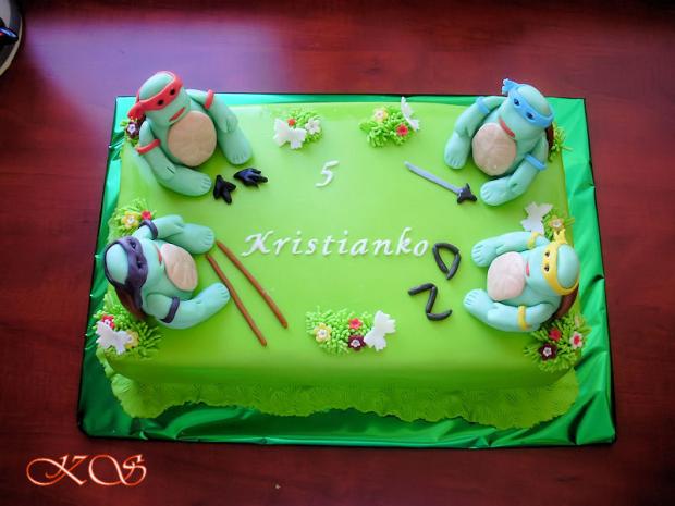 ninja korytnačky, torta, Rozprávkové torty ninja korytnačky, torta, Rozprávkové torty, katrinka0312, 1