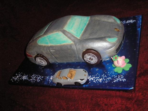 porsche, torta, Torty autíčka, vláčiky, Veresovci, 1