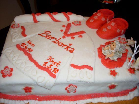 Na krstiny, torta, Torty na krstiny, pavlinab, 1