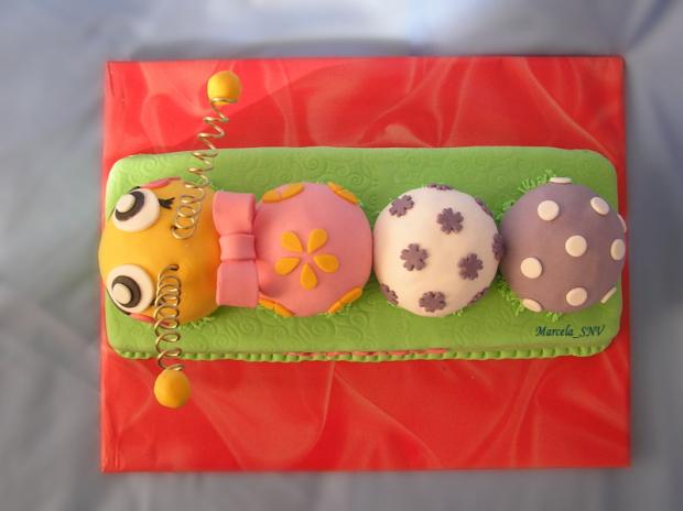 Húsenka č.2 - pohľad zhora, torta, Ostané torty pre deti, Marcela_SNV, 1