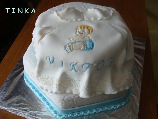 Viktorovi, torta, Torty na krstiny Viktorovi, torta, Torty na krstiny, Tinka, 1