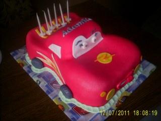 mcqueen, torta, Torty autíčka, vláčiky, olinockaaa, 1