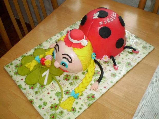 Moja druhá tortička - lienka č. 2, torta, Torty so zvieratkami, mirka.777, 1