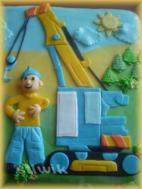 Detail žeriav, torta, Ozdoby na torty, silwik, 1