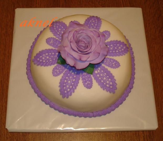 kulatý s růží, torta, Narodeninové torty kulatý s růží, torta, Narodeninové torty, aknel, 1
