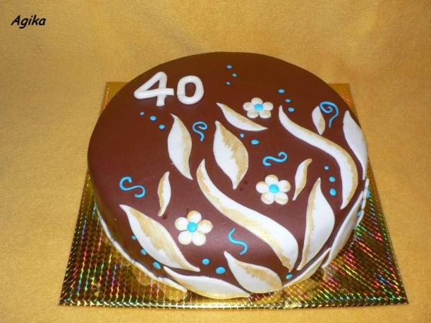 40-tka, torta, Narodeninové torty 40-tka, torta, Narodeninové torty, Agika, 1