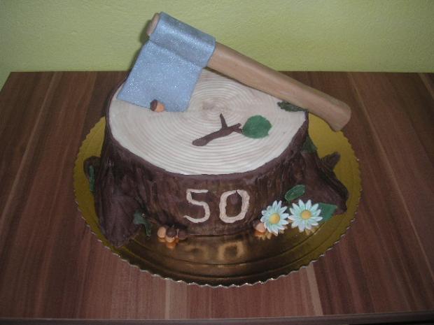 Peň so sekerou, torta Peň so sekerou, torta, Denideni, 1