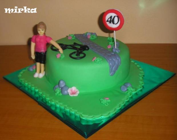 Pre cyklistku, torta, Narodeninové torty Pre cyklistku, torta, Narodeninové torty, 1mimulilinka, 1
