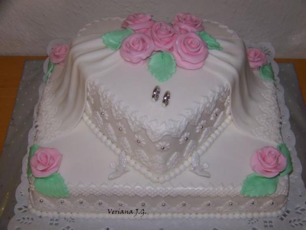 svadobná bielo ružová , torta, Svadobné torty svadobná bielo ružová , torta, Svadobné torty, jarkag3, 1