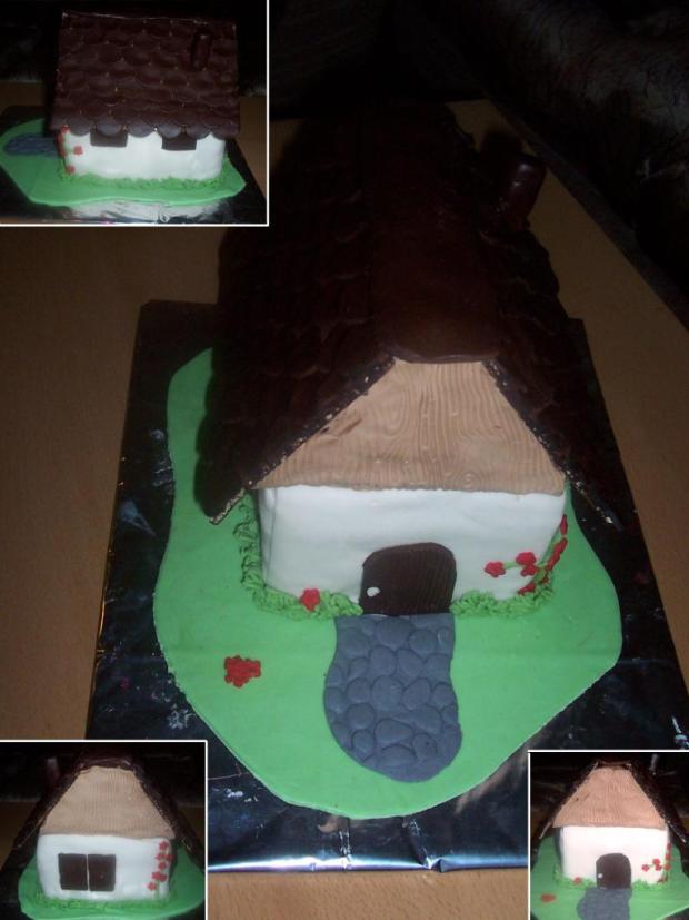 Domček - taký nepodarený :(, torta Domček - taký nepodarený :(, torta, malichova, 1