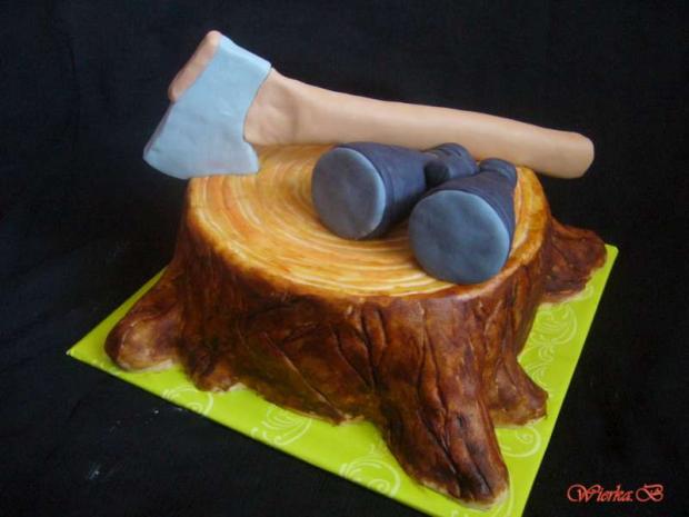 Peň..., torta, Netradičné torty, werona, 1
